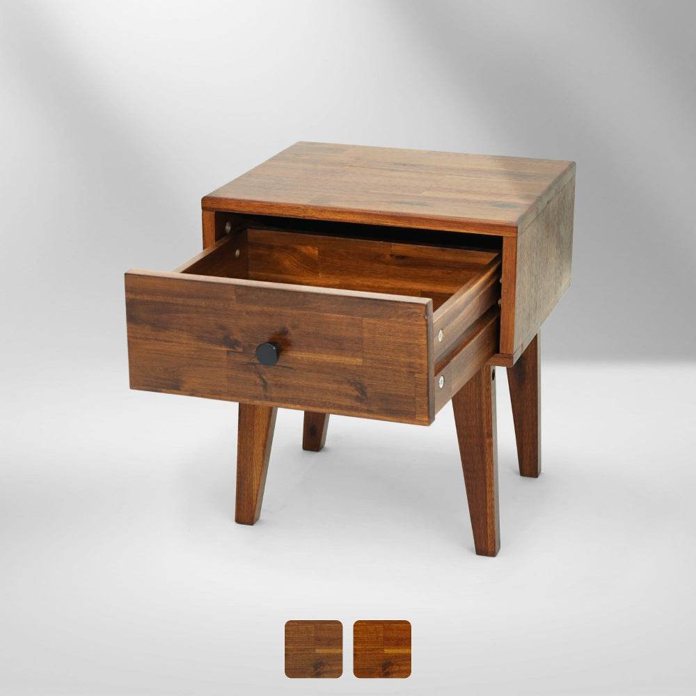 Sofia 1-Drawer Solid Wood Nightstand - www.Shopthatapp.com