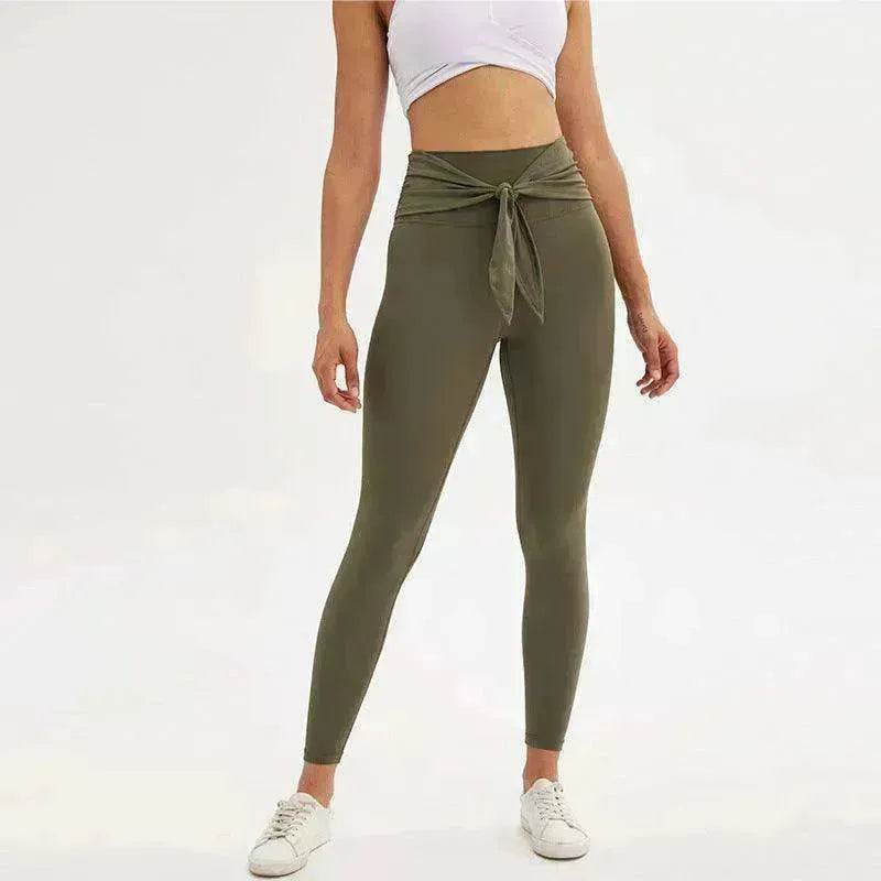 Nine-point legging yoga pants with straps - www.Shopthatapp.com #