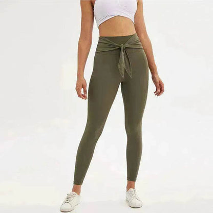 Nine-point legging yoga pants with straps - www.Shopthatapp.com #