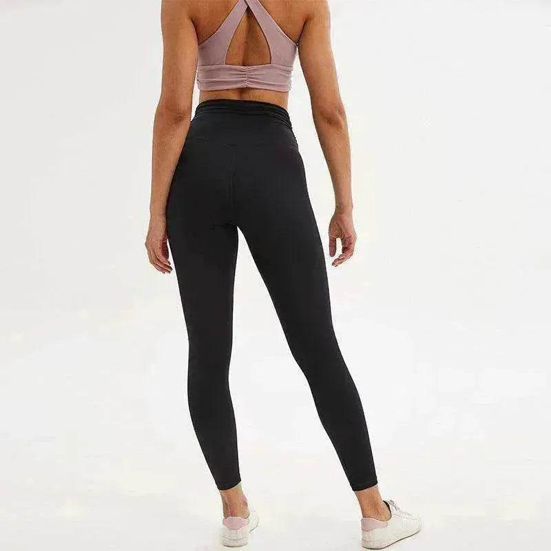Nine-point legging yoga pants with straps - www.Shopthatapp.com #