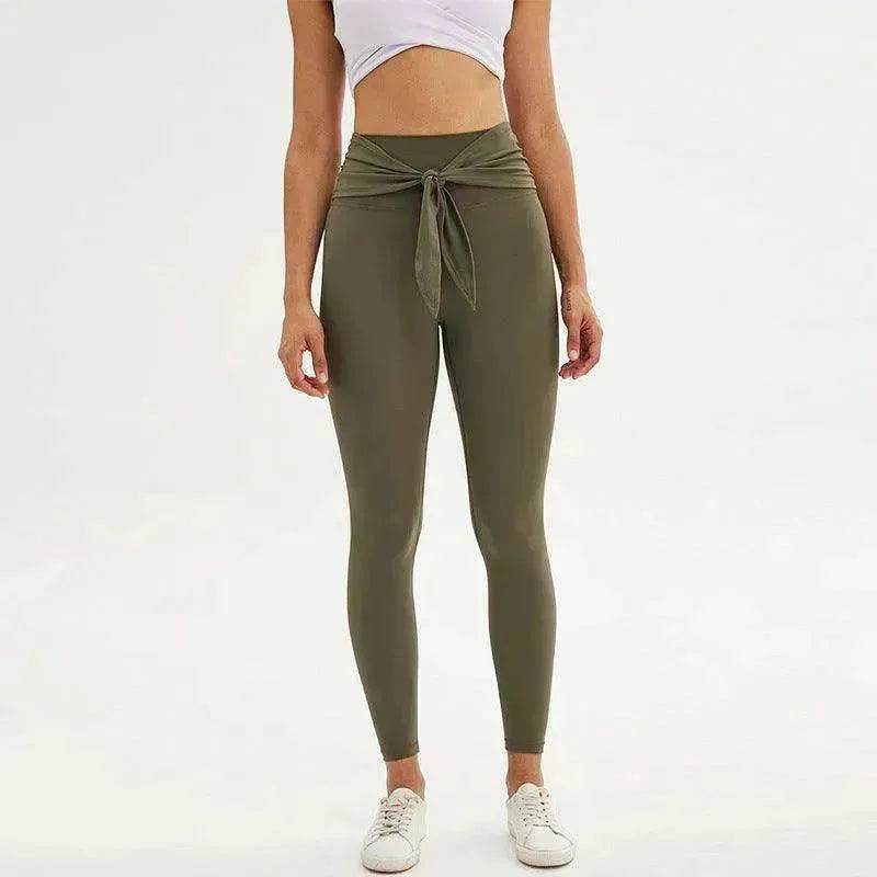 Nine-point legging yoga pants with straps - www.Shopthatapp.com #