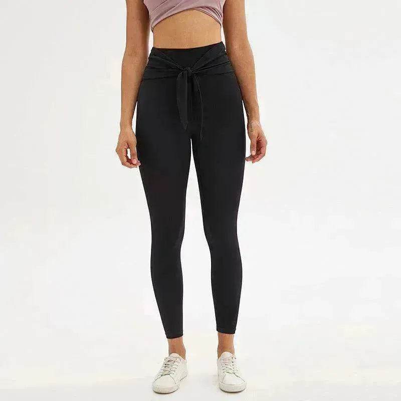 Nine-point legging yoga pants with straps - www.Shopthatapp.com #