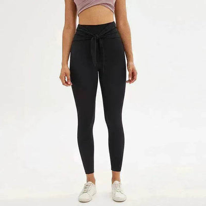 Nine-point legging yoga pants with straps - www.Shopthatapp.com #