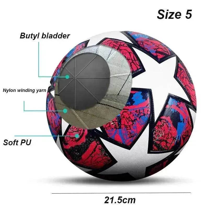 No 5 Football Children's Adult Competition Training PU Leather Football - www.Shopthatapp.com #