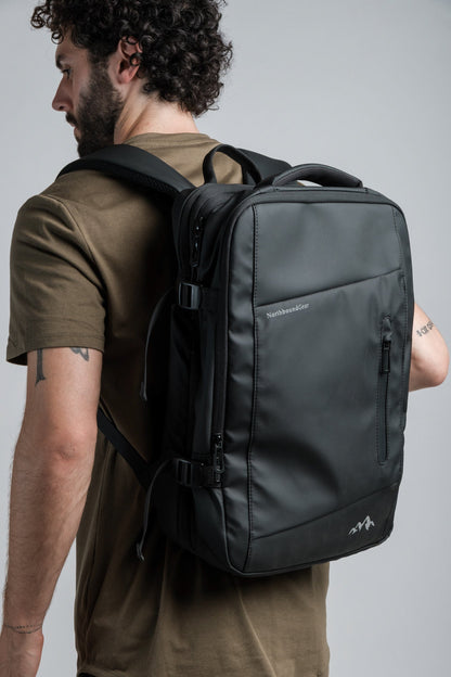"Voyager" Expandable Backpack 26L / 38L with Built-in Rain Coat - www.Shopthatapp.com