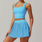 Tennis Skirt set Athletic Sports Workout Pleated Skort Outfit Women - www.Shopthatapp.com