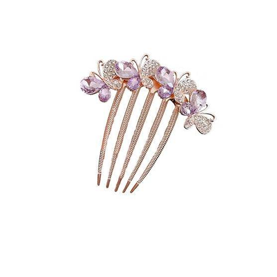 Butterfly  Rhinestone Barrette Clip - www.Shopthatapp.com