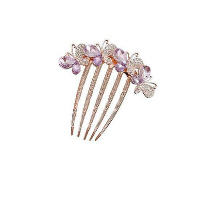 Butterfly  Rhinestone Barrette Clip - www.Shopthatapp.com