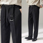 Detachable Belt Draping Wide-leg Suit Chinos Trouser For Men - www.Shopthatapp.com