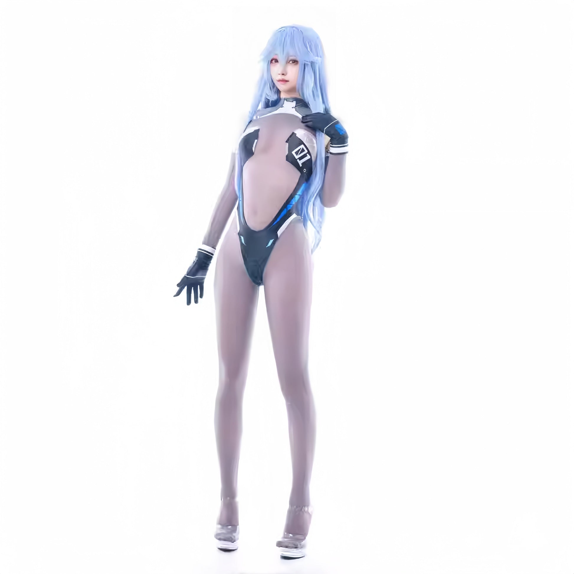 Anime Sci-Fi Spandex Cosplay Open Crotch Bodysuit Costume Lingerie Zentai - www.Shopthatapp.com