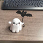 Mini Ghost Walking Dog Statue Halloween Decoration - www.Shopthatapp.com