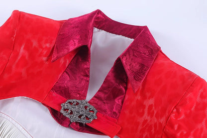 Wild Bunny Cow Girl PU Leather Jacket Sheer Sexy Ligerie Cosplay Costume Set - www.Shopthatapp.com