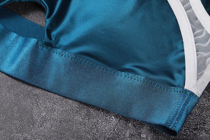 Anime Style Short Gymnastics Uniform Sheer Mesh Volleyball Sports Activewear - www.Shopthatapp.com