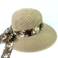 Summer Women's Wide Brim Bowknot All-Match woven Sun Hat