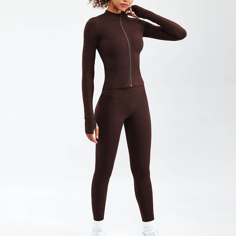 2pcs set Nude Feel Workout Outfit set Gym Clothes for women - www.Shopthatapp.com