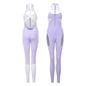 Anime Style The Purple Shark Jumpsuit Yoga Pants Full Body Sexy Fitness Active Wear - www.Shopthatapp.com