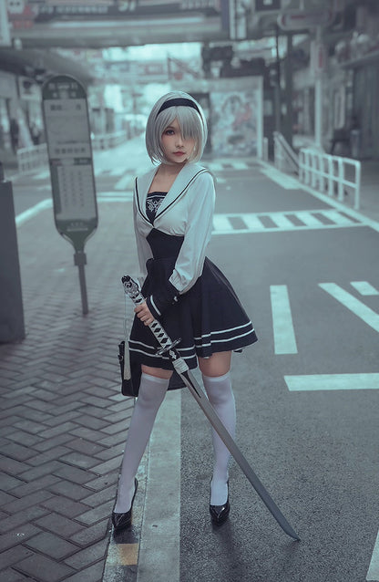 Anime Cosplay Dress Halloween Costume Set Anime Sailor Style Costume - www.Shopthatapp.com