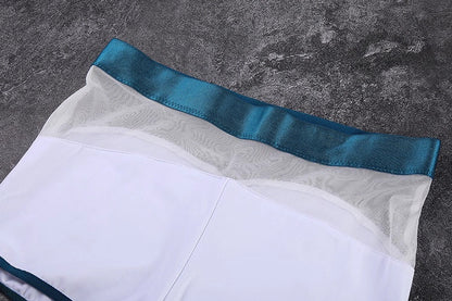 Anime Style Short Gymnastics Uniform Sheer Mesh Volleyball Sports Activewear - www.Shopthatapp.com