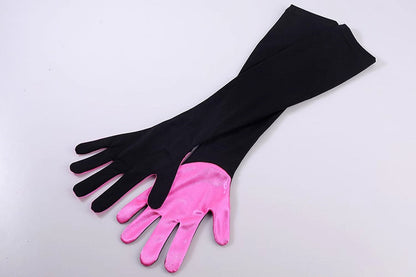 Anime Strawberry Ice Cream Style Bunny Girl Knitted Black Pink Bodysuit Lingerie Set