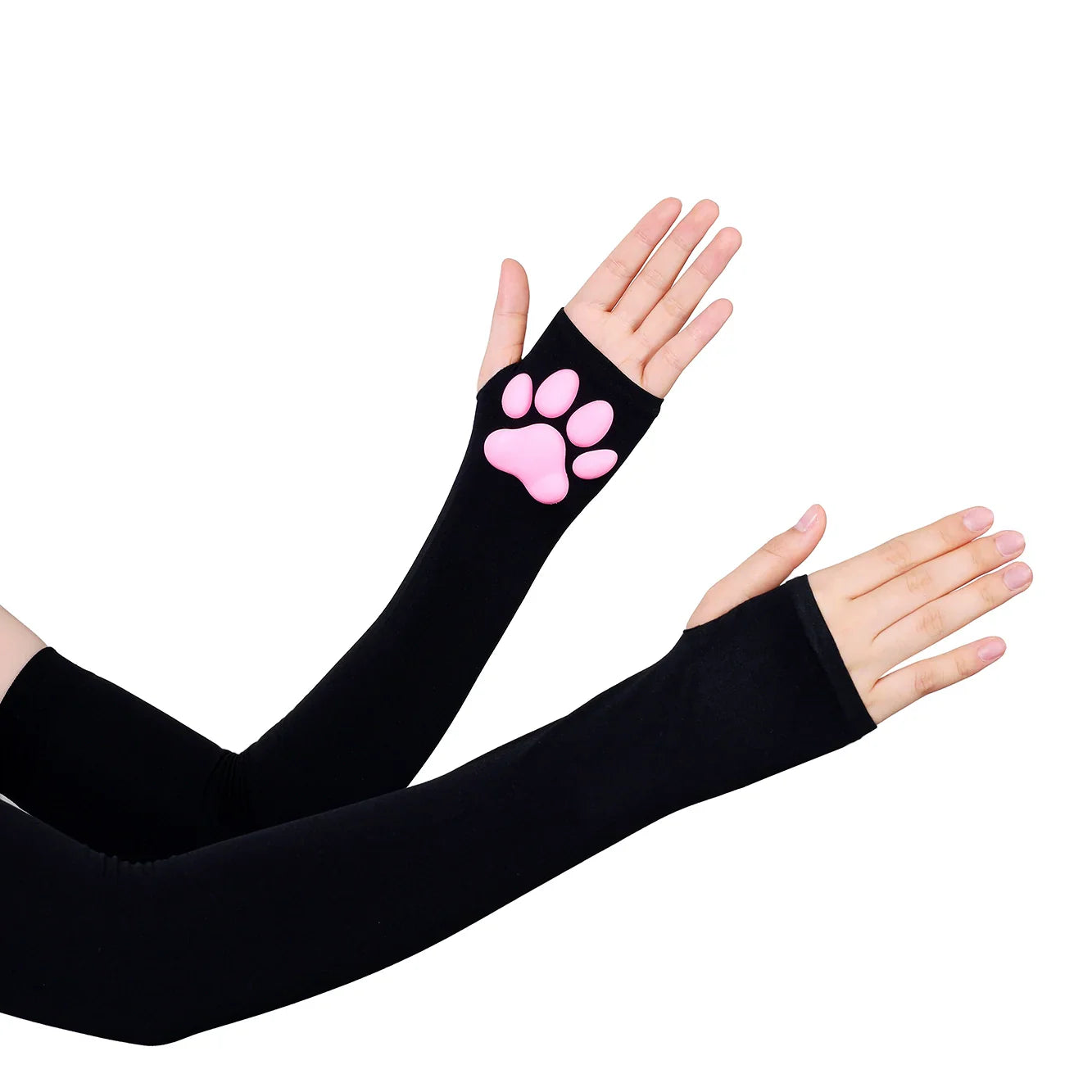 Cat Paw Sleeves with 3D Cat Paw Paddings Anime Style Velvet Cosplay Sleeves - www.Shopthatapp.com