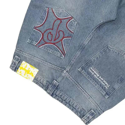 New Hip-hop Fashion Baggy Jeans Pant For Men And Women - www.Shopthatapp.com