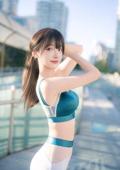 Anime Style Short Gymnastics Uniform Sheer Mesh Volleyball Sports Activewear - www.Shopthatapp.com