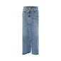 Washed Denim Front Split High-grade Jeans Skirt - www.Shopthatapp.com