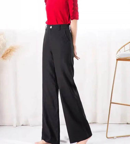 Fashion Summer Casual High waist plain trouser Pants For Women - www.Shopthatapp.com