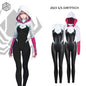 Woman Super Hero Spandex Pu Leather Cosplay Halloween Costume Bodysuit with Jacket