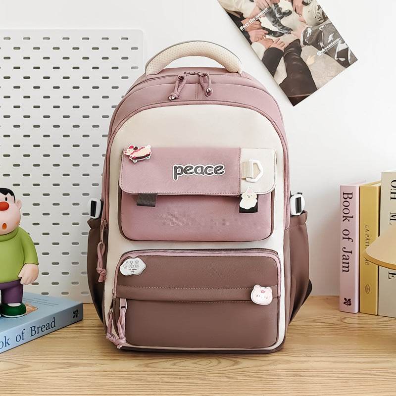 Women's Large Capacity Lightweight Simple Schoolbag - www.Shopthatapp.com