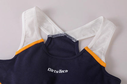 Anime Style Boxing Running Sexy Sports Activewear Set Hollow Tank Top with Shorts - www.Shopthatapp.com