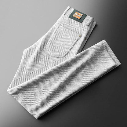 Casual Pants – Comfortable Mid Waist Straight-Leg Trousers for Men