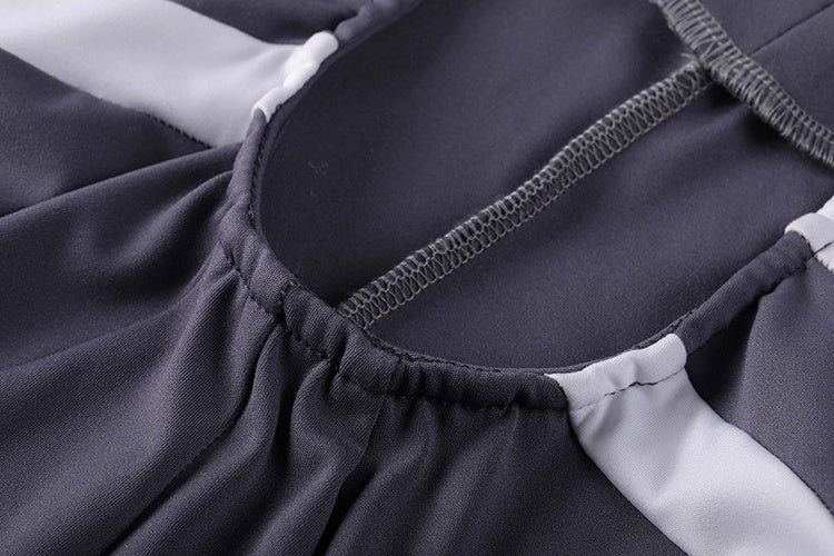 Anime Style the Grey Shark Jumpsuit Yoga Pants Full Body Sexy Fitness Active Wear