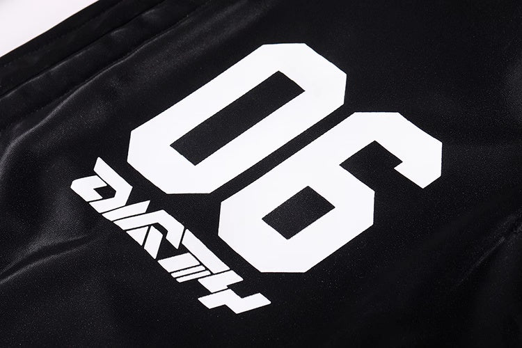 Black and Red One-Piece Spandex Race Queen Bodysuit Cotume with Sheer Mesh - www.Shopthatapp.com