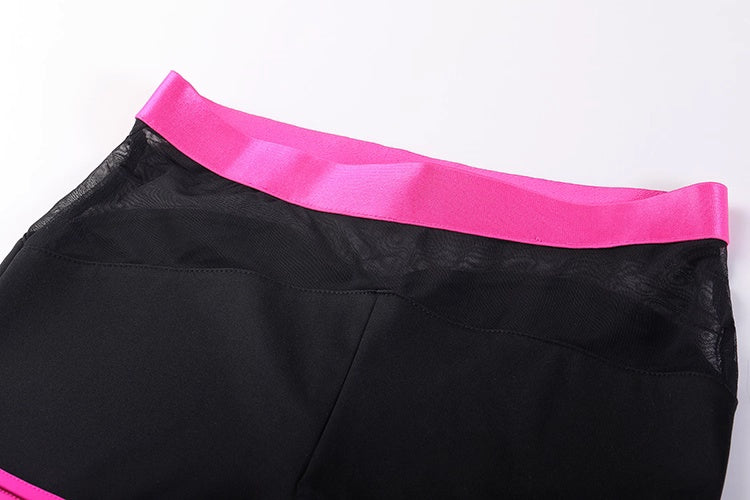 Anime Style Short Gymnastics Uniform Sheer Mesh Volleyball Sports Activewear - www.Shopthatapp.com