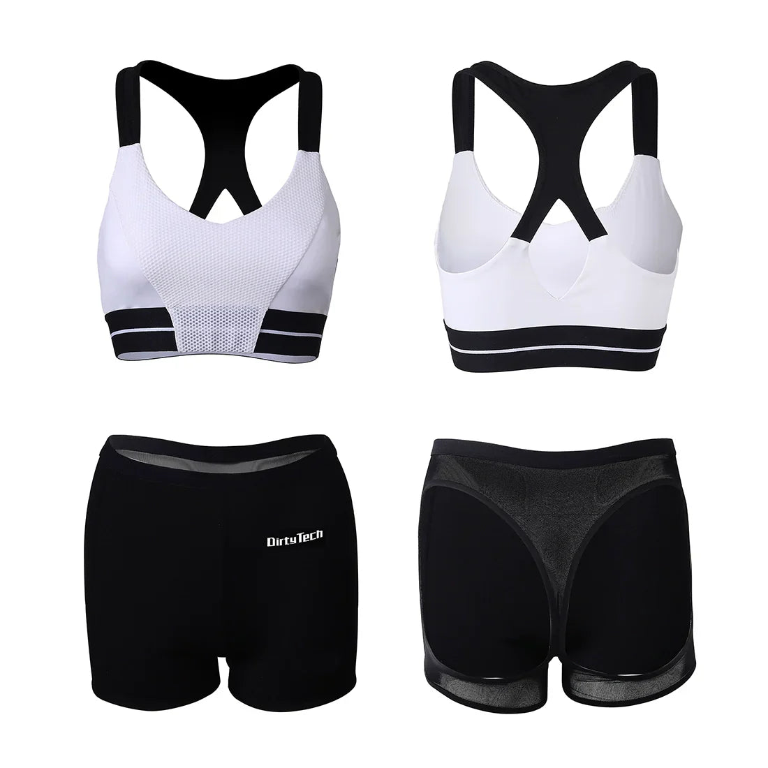 Anime Style 2-Piece Short Gymnastics Uniform Sports Tank Top with Sexy Cutout Shorts - www.Shopthatapp.com