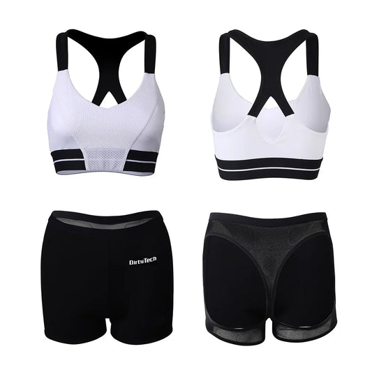 Anime Style 2-Piece Short Gymnastics Uniform Sports Tank Top with Sexy Cutout Shorts - www.Shopthatapp.com