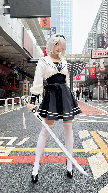 Anime Cosplay Dress Halloween Costume Set Anime Sailor Style Costume - www.Shopthatapp.com