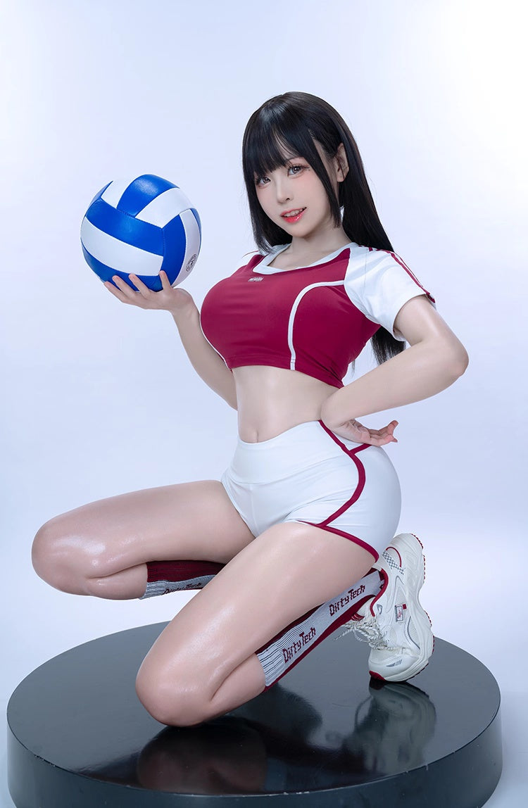 Anime Style 3-Piece Short Gymnastics Uniform Volleyball Sports Activewear - www.Shopthatapp.com