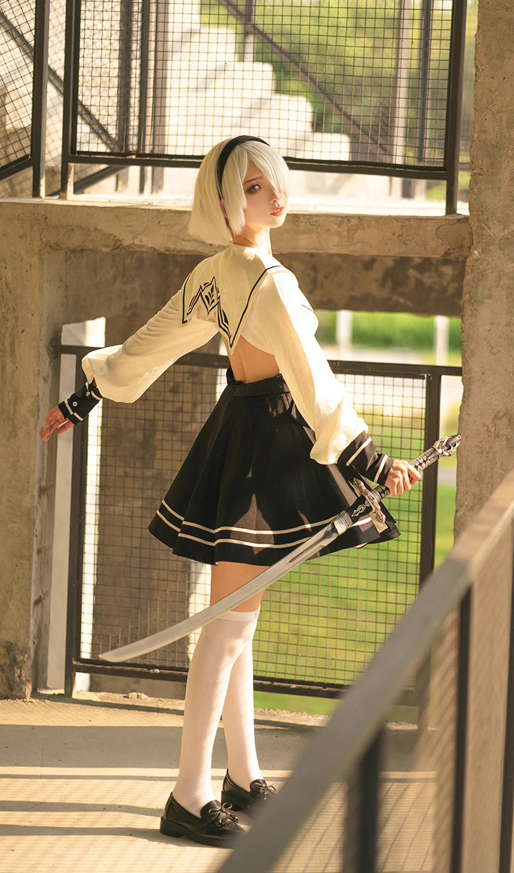 Anime Cosplay Dress Halloween Costume Set Anime Sailor Style Costume - www.Shopthatapp.com