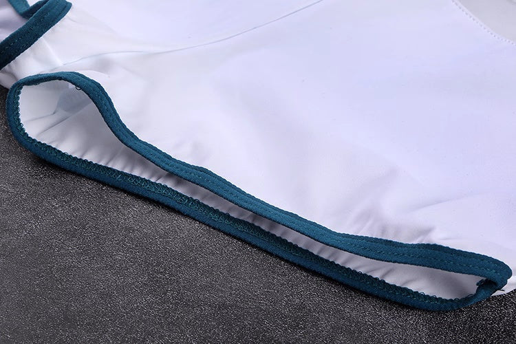 Anime Style Short Gymnastics Uniform Sheer Mesh Volleyball Sports Activewear - www.Shopthatapp.com