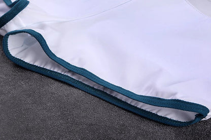 Anime Style Short Gymnastics Uniform Sheer Mesh Volleyball Sports Activewear - www.Shopthatapp.com