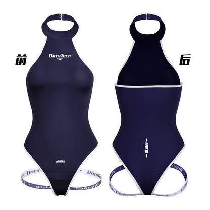 Anime Style JK One Piece Swimsuit with Jacket Spandex Racing Suit Wet Suit - www.Shopthatapp.com