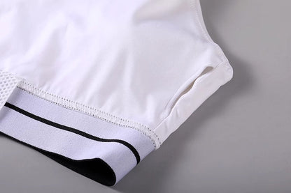 Anime Style 2-Piece Short Gymnastics Uniform Sports Tank Top with Sexy Cutout Shorts - www.Shopthatapp.com