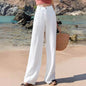 Fashion Summer Casual High waist plain trouser Pants For Women - www.Shopthatapp.com