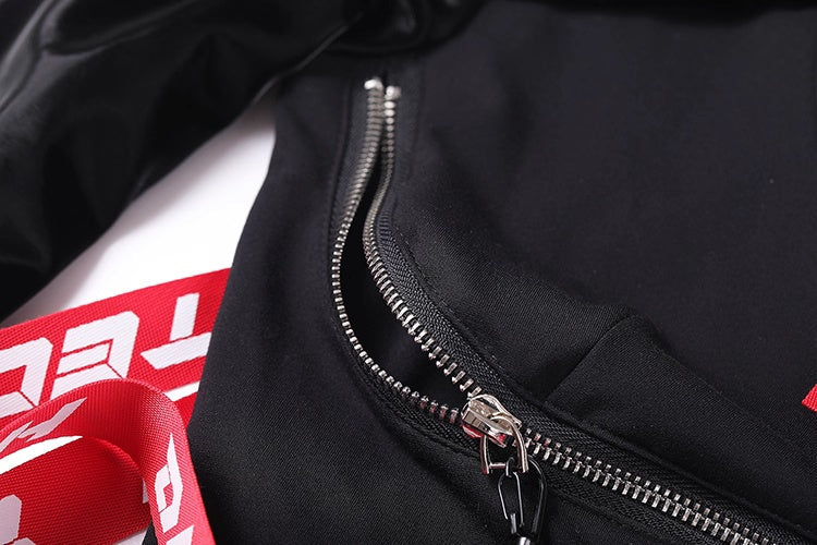 Anime Style Black and White Witch Spandex PU Leather Short Dress with Bust Zipper - www.Shopthatapp.com