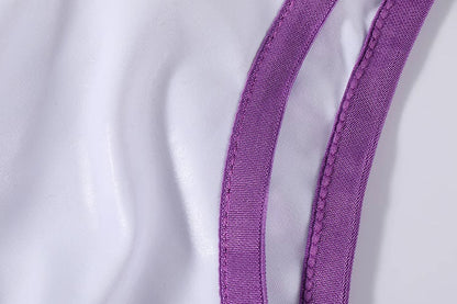 Anime Style Sexy One-piece Swimsuit Front Zipper Spandex Racing Swimwear Bodysuit - www.Shopthatapp.com