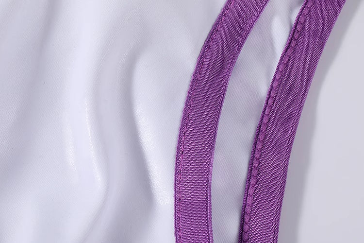 Anime Style Sexy One-piece Swimsuit Front Zipper Spandex Racing Swimwear Bodysuit - www.Shopthatapp.com