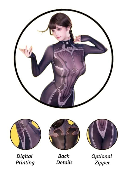 Anime Style Super Hero Eve Sheer 10D Nylon Full Bodysuit Body Stocking Lingerie - www.Shopthatapp.com