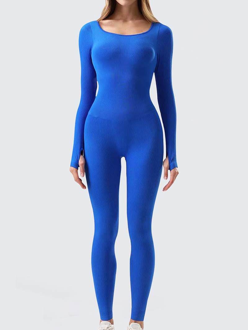 Yoga Jumpsuit & Workout Clothes Slim Thread Long Sleeve Yoga Jumpsuit - www.Shopthatapp.com